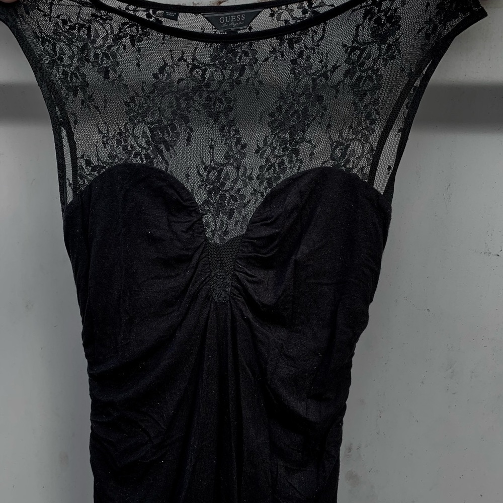 Guess black mini dress